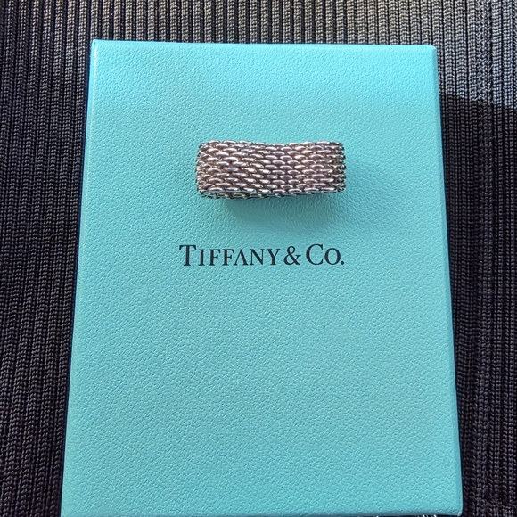 Tiffany & Co. Silver Chain Link Ring - Picture 5 of 6